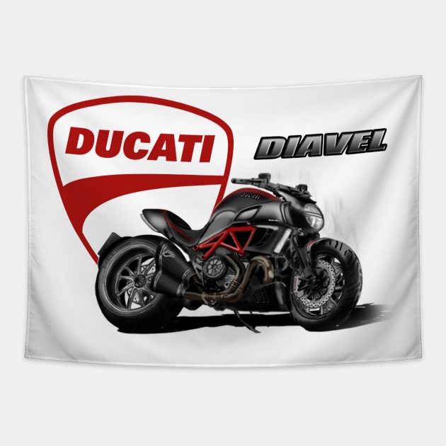 Ducati diavel Tapestry by Niken12