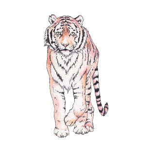 Approaching ink and watercolor tiger T-Shirt