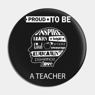 Teacher Gift, Proud to be a Teacher Pin