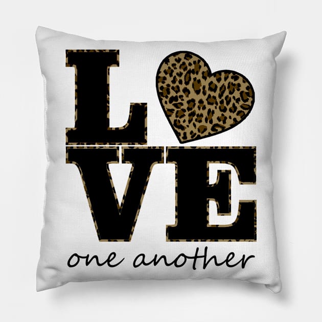 Love One Another Pillow by Kelliboo