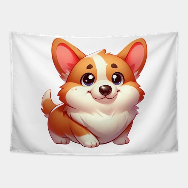 Cute Corgi Puppy Tapestry by Dmytro