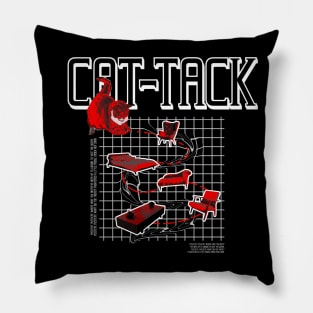 Cat-Tack Retro T shirt Pillow