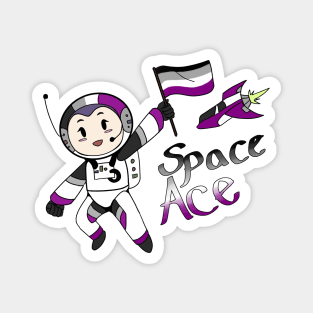 Ace in Space (Asexual Pride) Magnet