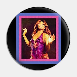 Tina Turner 70s Comic book design Pin