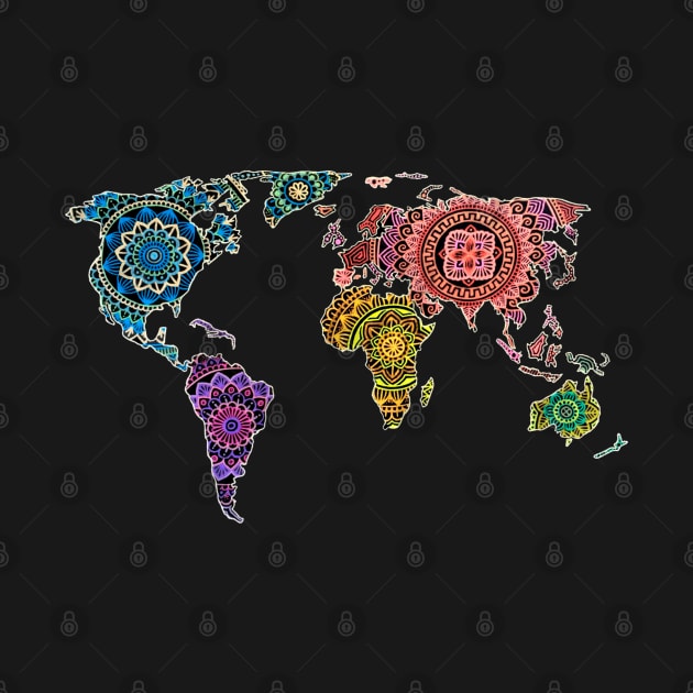 Mandalas Worldmap by MyownArt