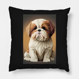 Super Cute Shih Tzu Portrait Pillow