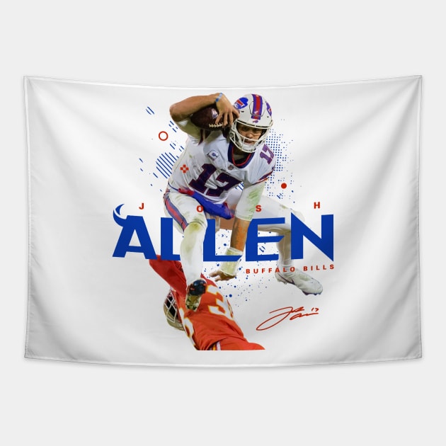 Josh Allen Tapestry by Juantamad