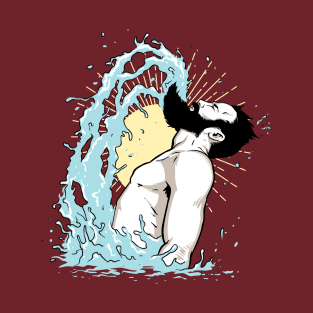 Merman with Big Black Beard doing a Classic Water Flip T-Shirt