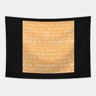 Christian Hymns Tangerine Tapestry