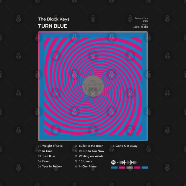 The Black Keys - Turn Blue Tracklist Album by 80sRetro
