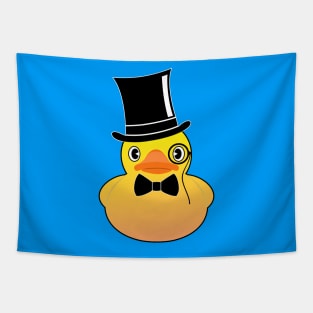 Cool Rubber duck top hat and monocle Tapestry