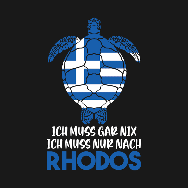 Rhodes Turtle Greece Vacation by QQdesigns