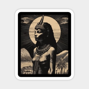 Egyptian Goddess Hathor Illustration Magnet