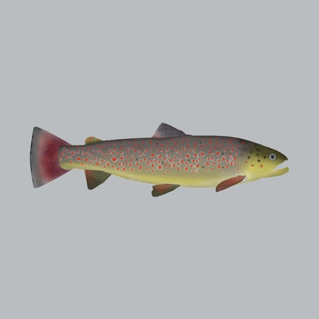 Flathead Trout by FishFolkArt