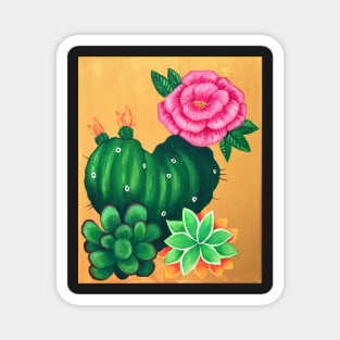 Cactus and Succulent Love Magnet