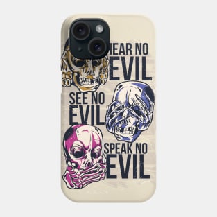 hear, see, speak no evil Phone Case