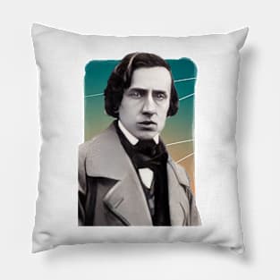 Polish Composer Frédéric Chopin illustration Pillow