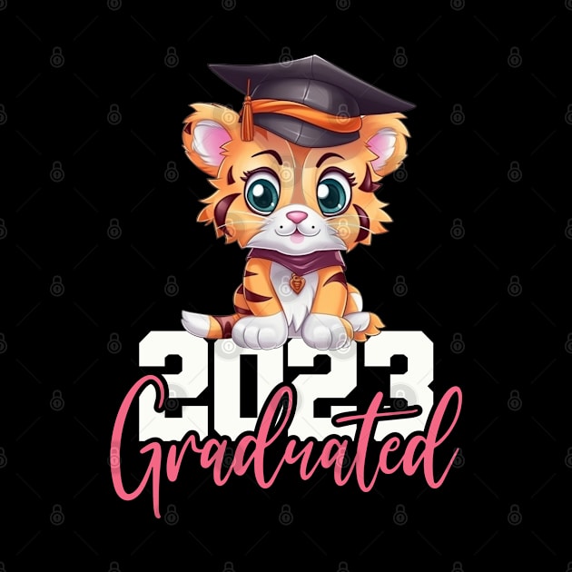 Cute Tiger 2023 Graduate, Graduation Gift Custom Year Shirt For Him & Her Graduation, Graduation 2023, College Graduation, Grad School Shirt by Funkrafstik