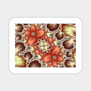 Mandelbrot Fractal Flowers Magnet