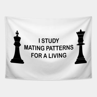 Funny Chess Design Tapestry