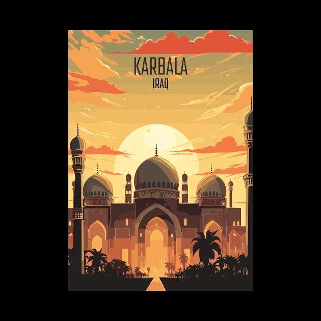 Karbala, Iraq Travel Print Wall Art, Home Décor, Gift Art by TripleTravelArt