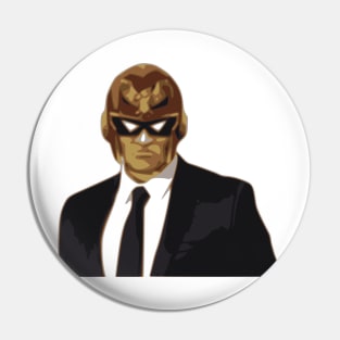 Captain Falcon in Formal Attire Pin