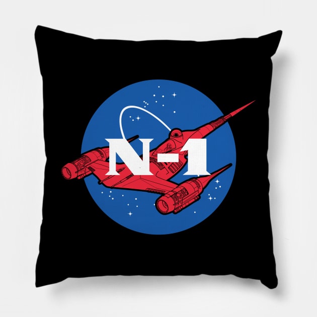 Cool Starfighter Sci-fi Space Ship Gift For Sci-fi Fans Pillow by BoggsNicolas