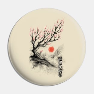 Sakura Sumi-e Pin