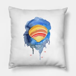 Seashell Loose Watercolor Art Pillow