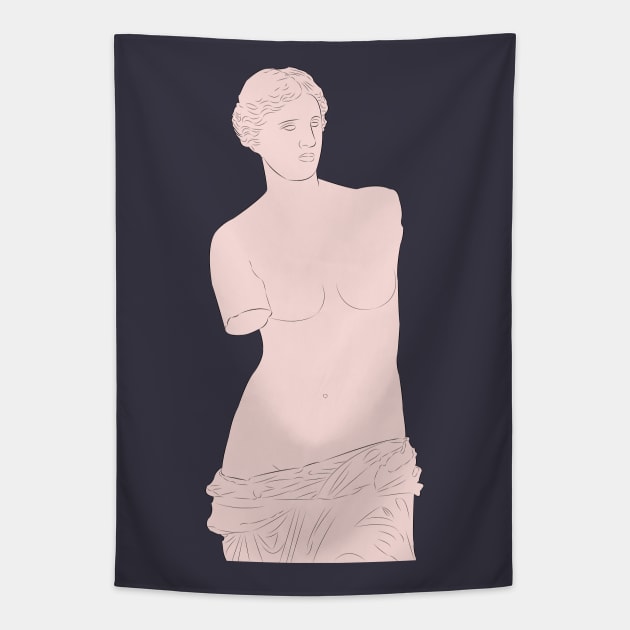 Aphrodite - Venus De Milo Tapestry by LiLian-Kaff