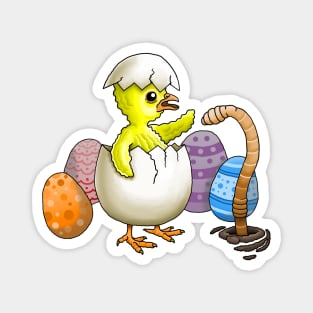 Hatched Easter Chicken Magnet