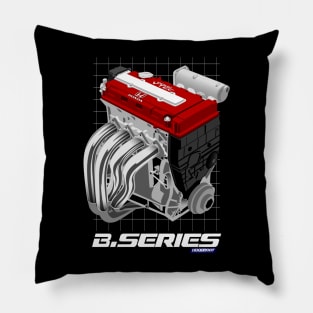 CAR ENGINE HONDA B SERIES CIVIC JDM BLACK Pillow