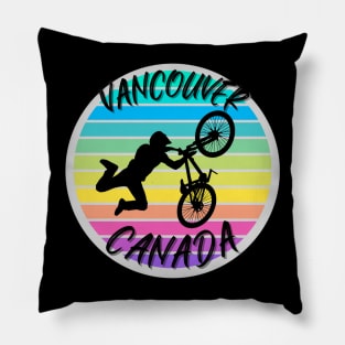 Vancouver Canada Mountain biking Pillow