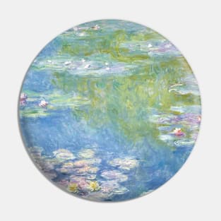 Claude Monet's Water Lilies (1908) famous painting landscape Pin