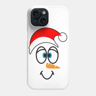 snowman face Phone Case