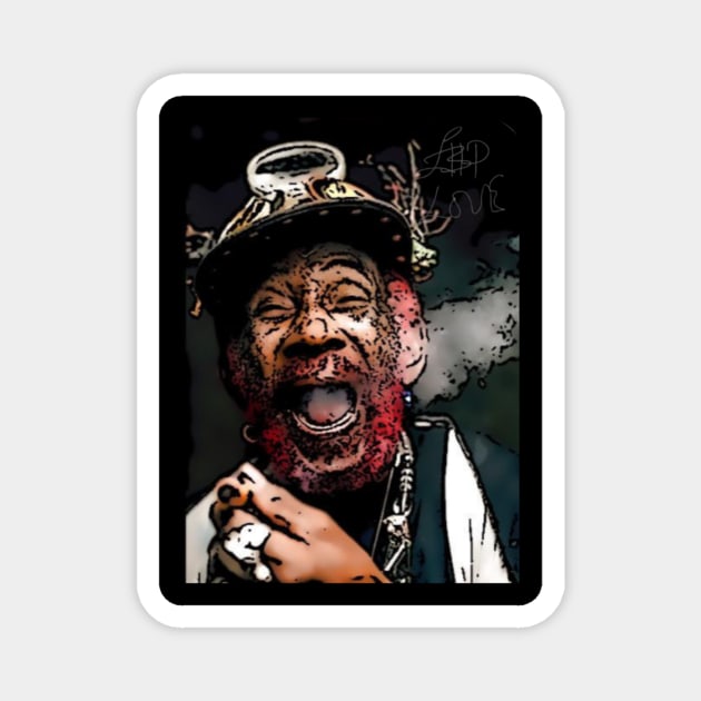 Lee scratch perry Magnet by Nohjangnim