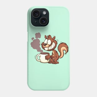 Caffeinated squirrel Phone Case