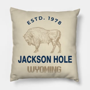 The Jackson Hole Exclusive Wyoming Snow Lovers Pillow