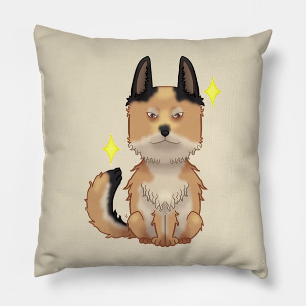 Belgian Shepherd Laekenois Pillow by LemonFur