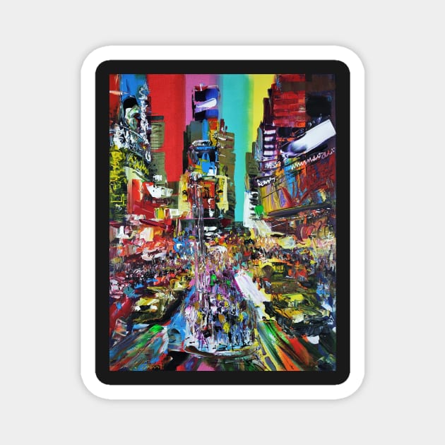 Times Square New York City 885 Magnet by artsale