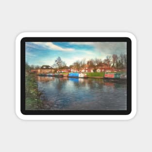 Moored At Hungerford Wharf Magnet