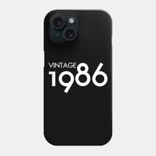 Vintage 1986 Gift 34th Birthday Party Phone Case