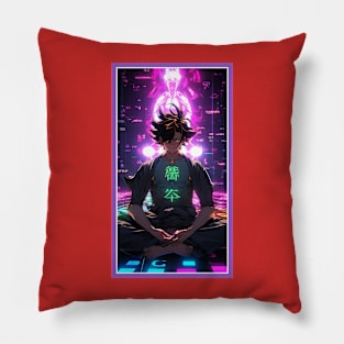 Anime Hero Power Meditation | Quality Anime Artwork | Anime Power Energy Meditation |  Manga Anime Art Pillow