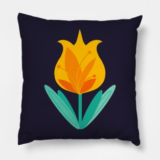 Yellow Tulip Pillow