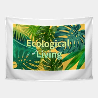 Eco-local living,palm treesummer, summertime, summer season Tapestry