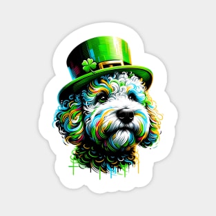 Pumi Embraces St. Patrick's Day Spirit in Graffiti Style Magnet