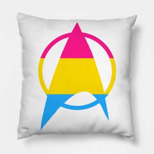 Pansexual Starfleet Pride Pillow