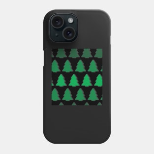 Green Christmas Tree Stripes Phone Case