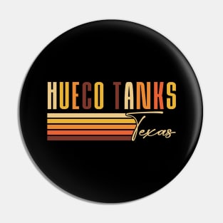 Retro Hueco Tanks Texas Souvenir Pin