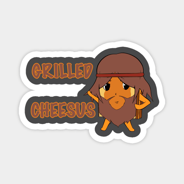 Grilled Cheesus Magnet by gottyjArt